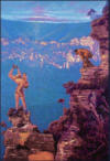 Wrestlers, Three Brothers painting